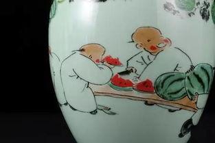 童子吃瓜,揭秘古代童趣生活